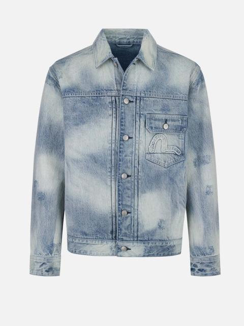 EVISU Seagull Appliqué Embroidery Relax Fit Denim Jacket