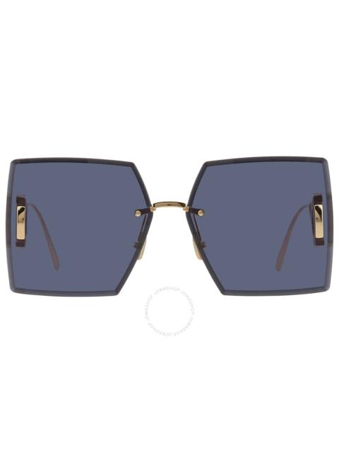 Dior Dior 30MONTAIGNE S7U Blue Square Ladies Sunglasses CD40101U 10V 64