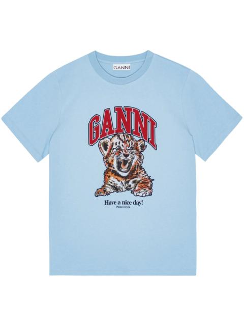 GANNI Ganni Cotton Round-neck T-shirt