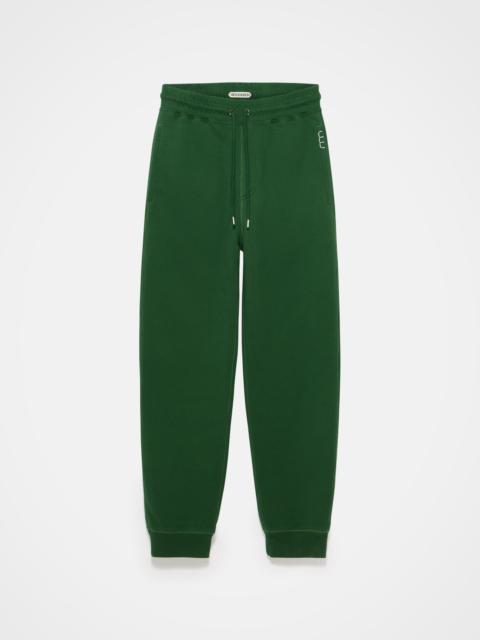 JW Anderson CUFFED SWEATPANTS IN GREEN