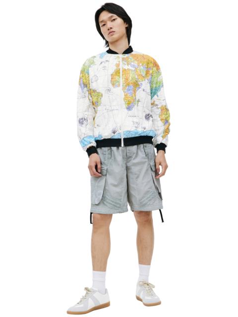 SAINT M×××××× SAINT MICHAEL X DR. WOO WORLD MAP BOMBER JACKET
