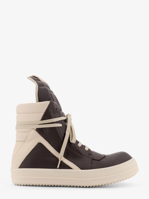 Rick Owens Men Geobasket High-Top Leather Sneakers