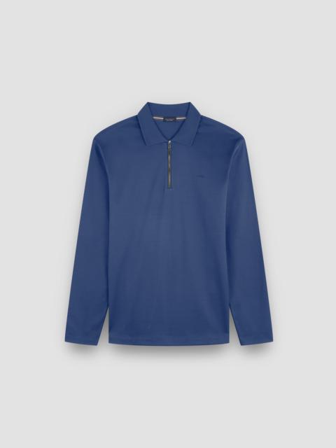 Paul & Shark AQUA TOUCH COTTON ZIP-UP POLO SHIRT