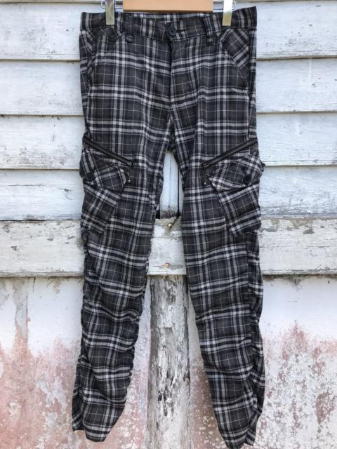 Other Designers Japanese Brand - DoubleFocus Plaid Tartan Bondage Cargo Skinny Pant