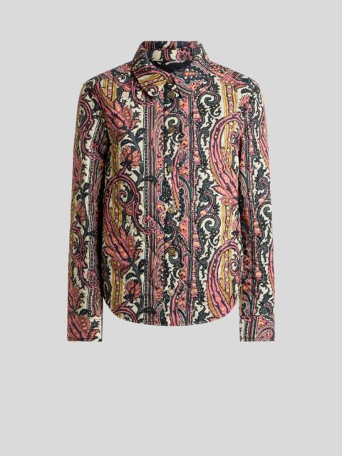 Etro QUILTED JACKET WITH PAISLEY FOLIAGE MOTIF