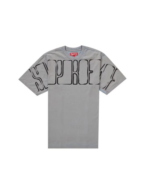 Supreme Supreme Overprint Knockout S/S Top Slate