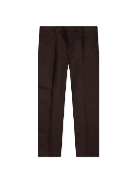 WACKO MARIA DICKIES PLEATED TROUSERS - BROWN