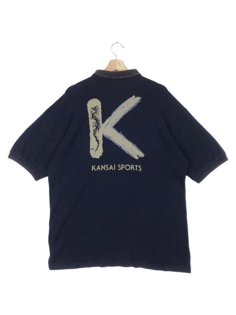 Other Designers Designer - Vintage Kansai sport Dragon Collared Shirt