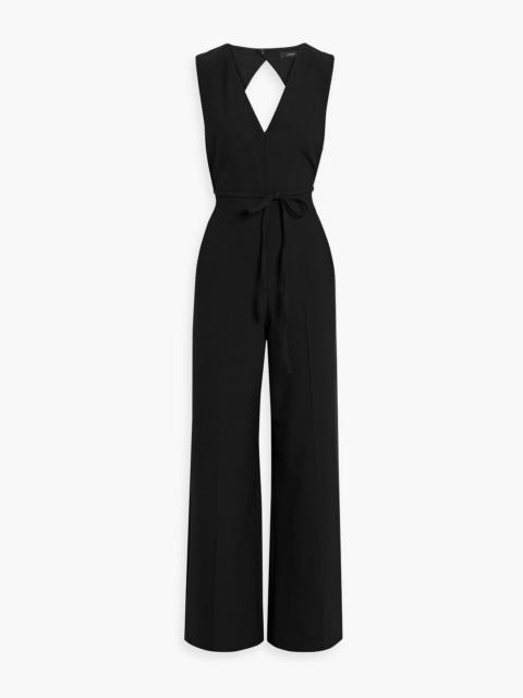 JOSEPH Thiers cutout crepe wide-leg jumpsuit