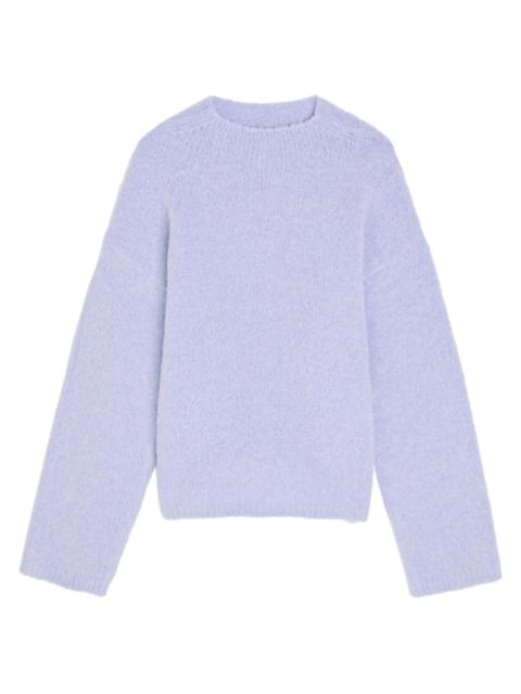 forte_forte Forte_forte Mock-neck Brushed Wool-blend Jumper