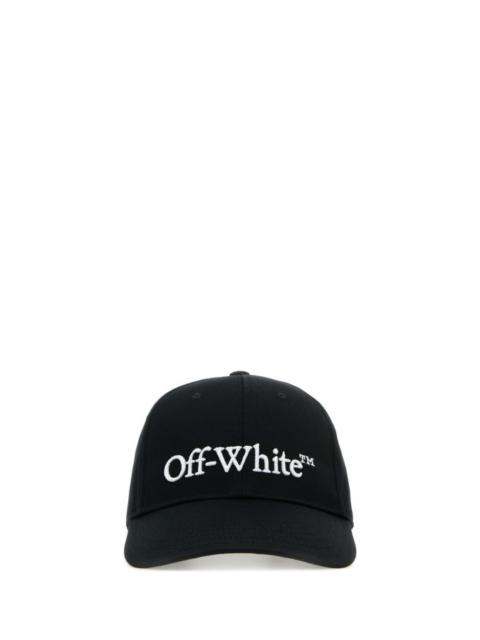 Off White Man Black Cotton Baseball Cap