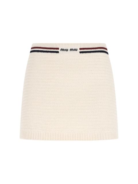 Miu Miu KNITTED MINI SKIRT
