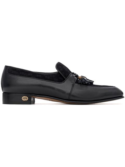 GUCCI Gucci Tassel GG Loafers Black