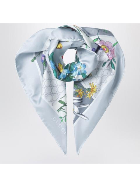 GUCCI Gucci Silk Twill Scarf With Flora Print Women