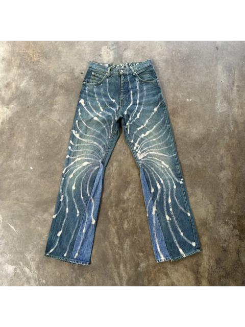 Other Designers Vintage Edwin Dye Splash FLARE Denim Jean Pant W28