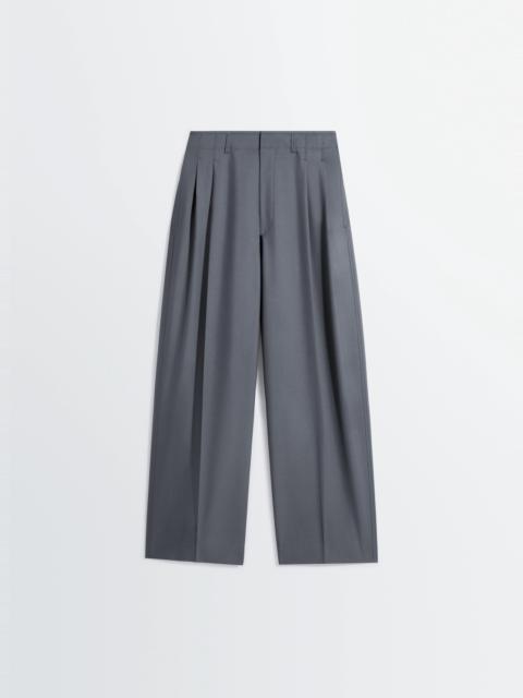 Lemaire PLEATED TAILORED PANTS IN TROPICAL POLYWOOL