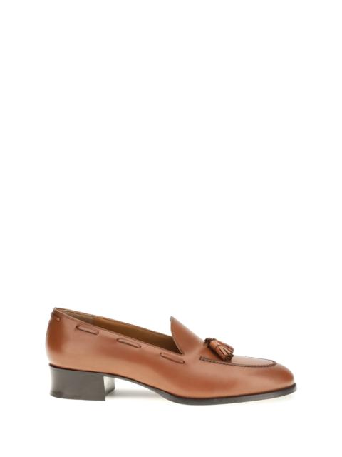 Loro Piana Loro Piana Serge Tassel Calfskin Loafers Glazed Honey