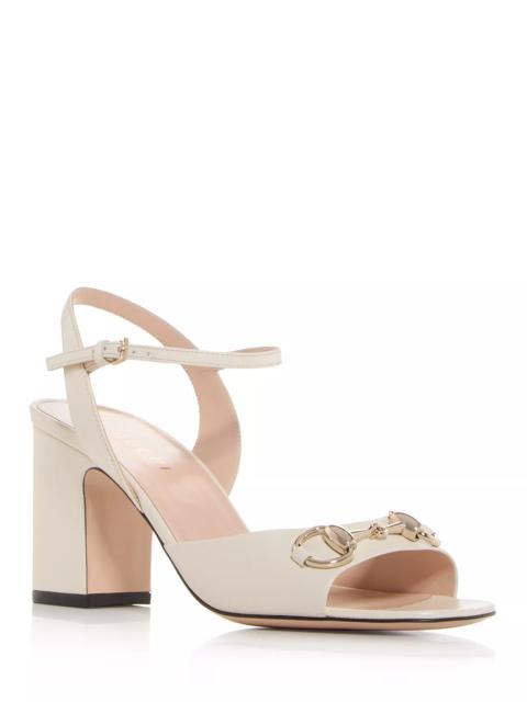 GUCCI Women's Horsebit Block Heel Sandals