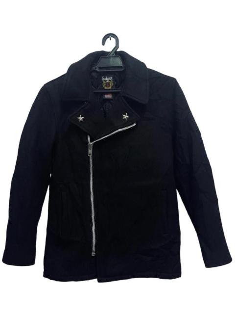 Other Designers Vintage - Schott NYC Charcoal Double Collar Jacket