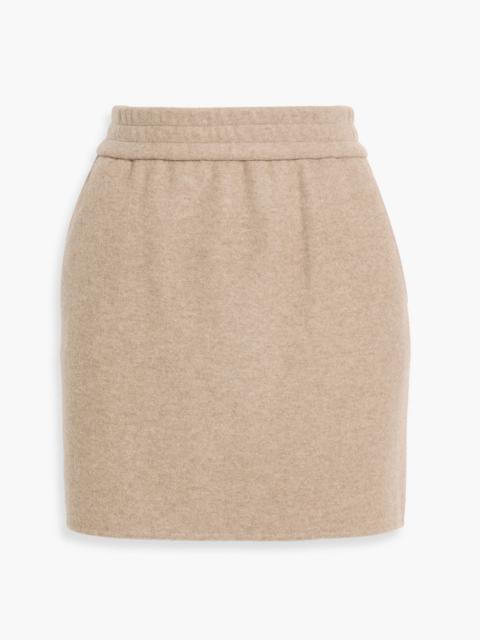 Max Mara Onagro wool-blend felt mini skirt