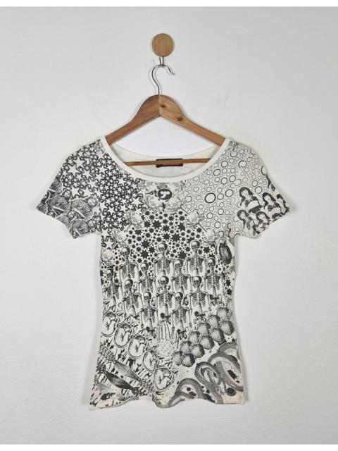 Hysteric Glamour Hysteric Glamour Snake & Skull Fullprint shirt