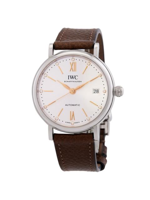IWC Schaffhausen IWC Portofino Automatic Diamond Silver Dial Men's Watch IW458614