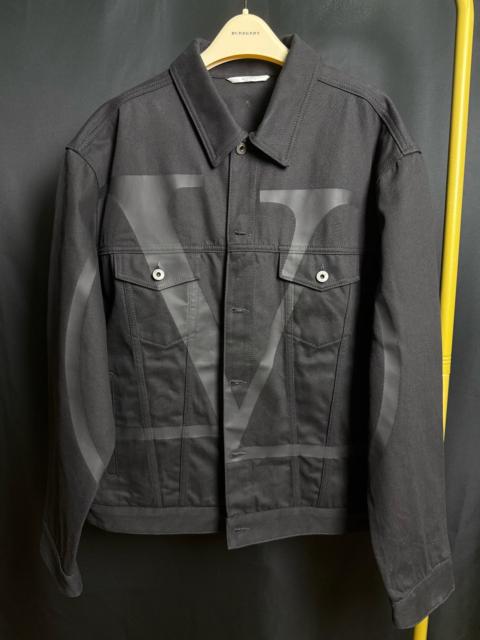Valentino Valentino Black V Logo Denim Jacket