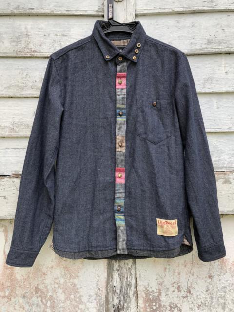 Other Designers Japanese Brand - BIRTH BREATH UPS TWEED HERRINGBONE BUTTON SHIRT