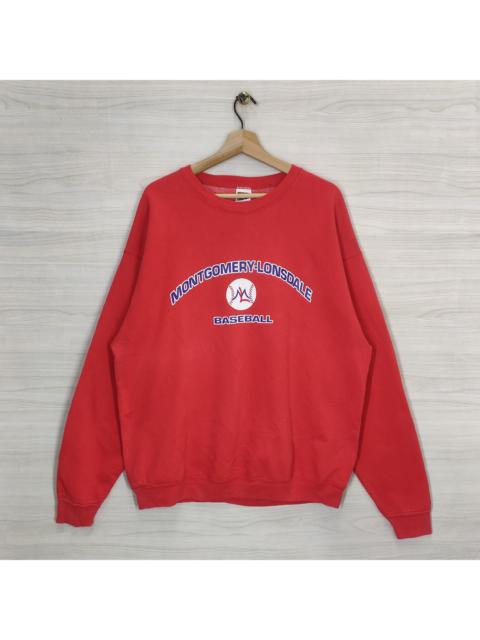 Other Designers Fruit Of The Loom × Vintage - Vtg 90s Montgomery-Lonsdale Basketball Crewneck