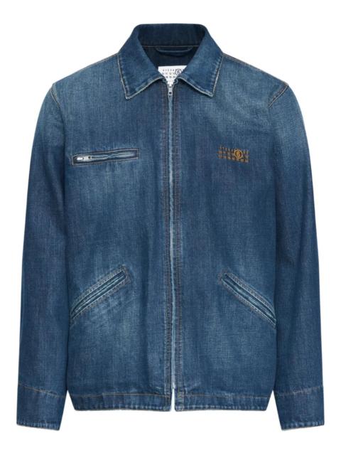 MM6 Maison Margiela Zip-Up Denim Jacket