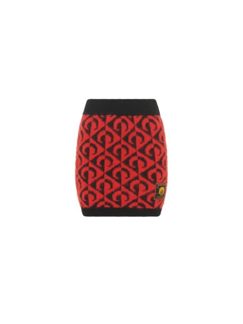 Marine Serre MOON LOZENGE KNIT MINI SKIRT