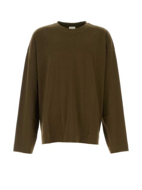 Dries Van Noten Dries Van Noten Men Khaki Cotton Hegland Oversize T-Shirt
