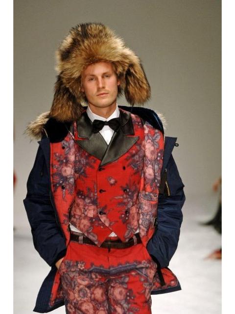 Other Designers Denis Simachev - Oversized dark blue parka. Like Raf Simons or Rick Owens