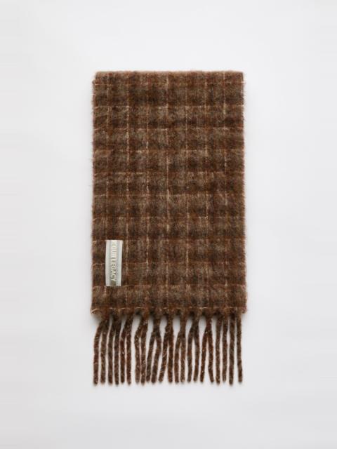 Our Legacy Estate Scarf Dorf Check Fuzzy Alpaca