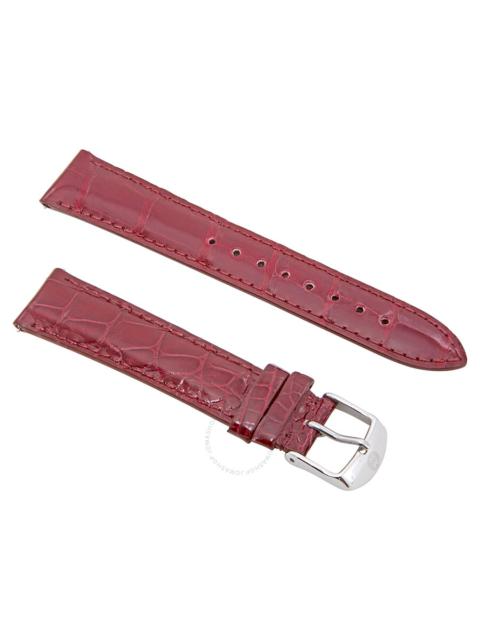 Michele - Michele 18mm Garnet Alligator Watch Strap MS18AA010611