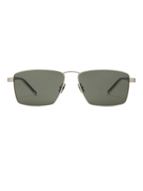 SAINT LAURENT Metal Square Sunglasses