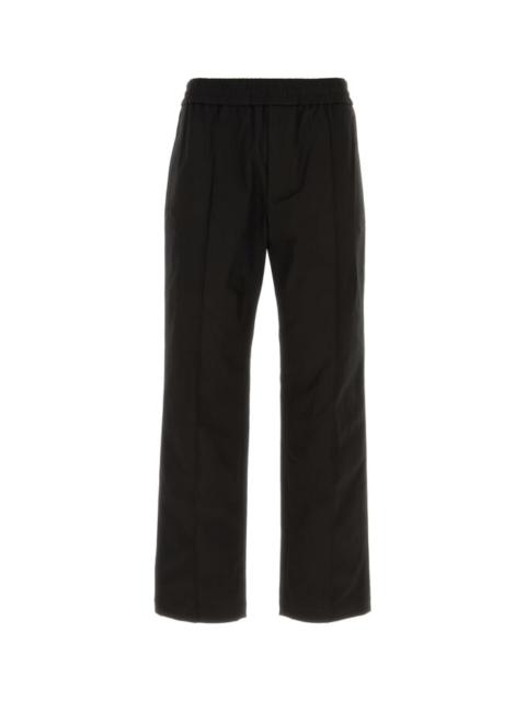 Valentino Garavani Man Black Stretch Cotton Pant
