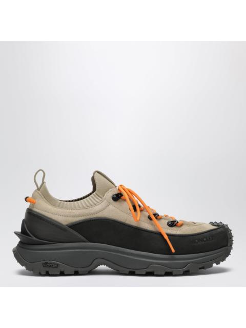 Moncler Moncler Trailgrip Lite3 Sneakers In Beige Suede And Nubuck Men