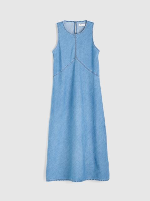 Madewell Airy Denim Seamed Maxi Dress