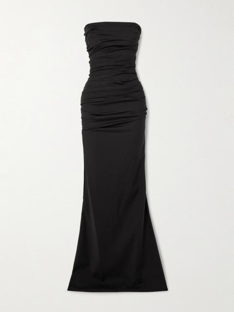 MATICEVSKI Intoxicate Strapless Ruched Crepe Gown