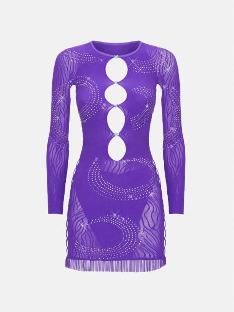 POSTER GIRL RHINESTONED MIRANDA DRESS TWILIGHT