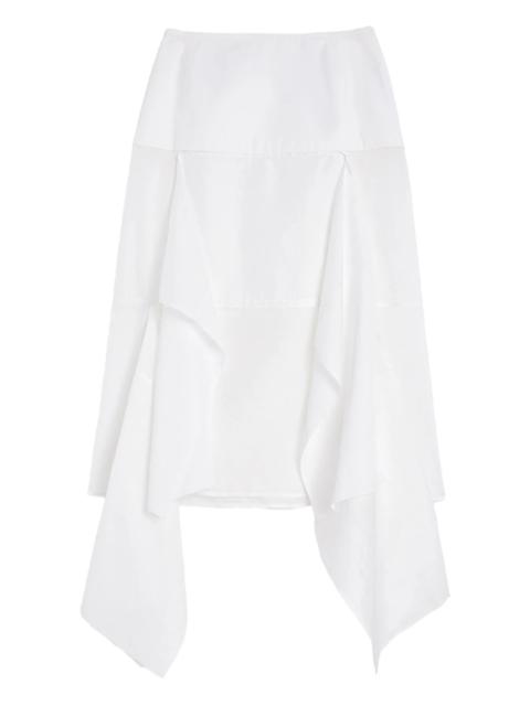 Jil Sander cotton midi skirt