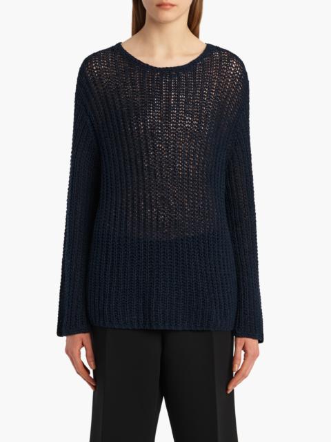 KHAITE Khaite Elowen Sweater in Navy at Nordstrom