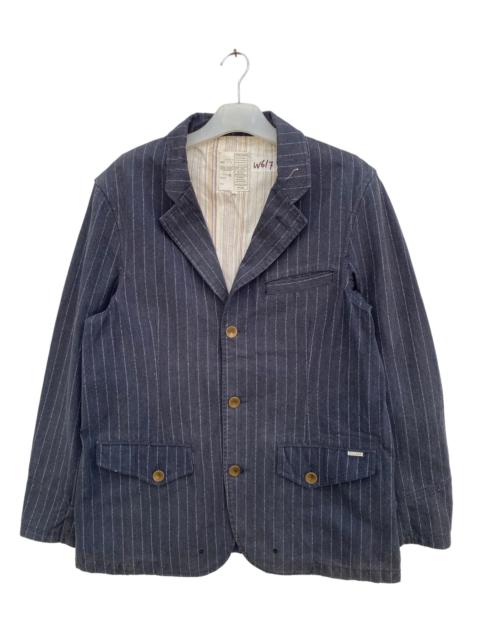 Other Designers Vintage - Vintage Oil Cake Denim Jacket