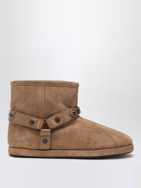 BALENCIAGA Alaska Soft camel ankle boots
