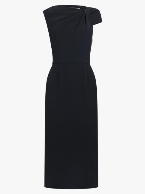 Givenchy MIDI DRAPED DRESS | BLACK