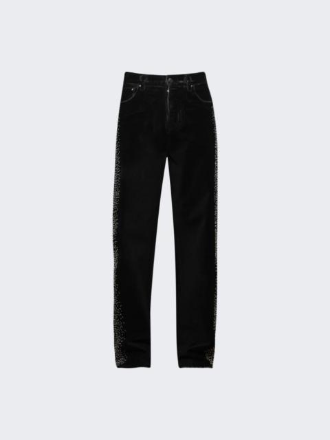 AMIRI Velvet Baggy Jean Black