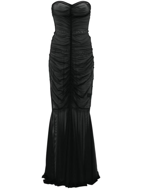 NORMA KAMALI strapless fishtail gown