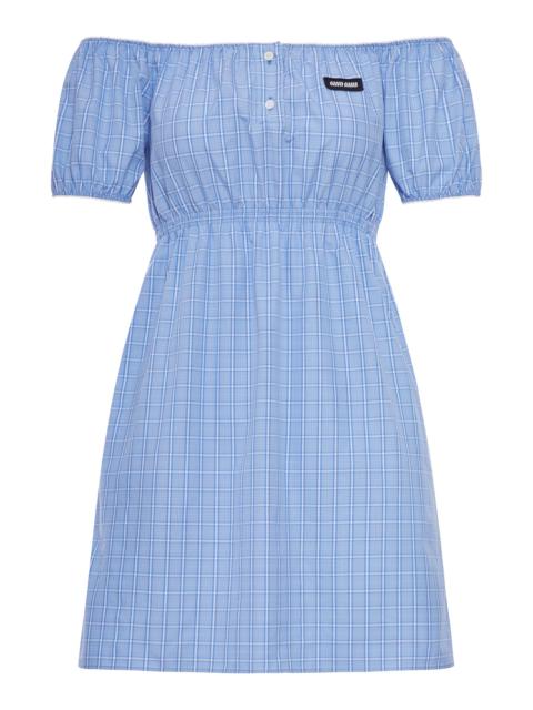 Miu Miu COTTON POPLIN MIDI DRESS