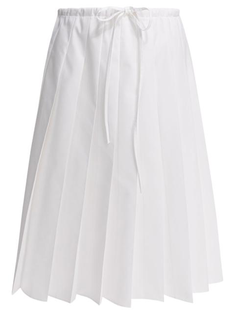 Prada Prada Pleated Midi Skirt